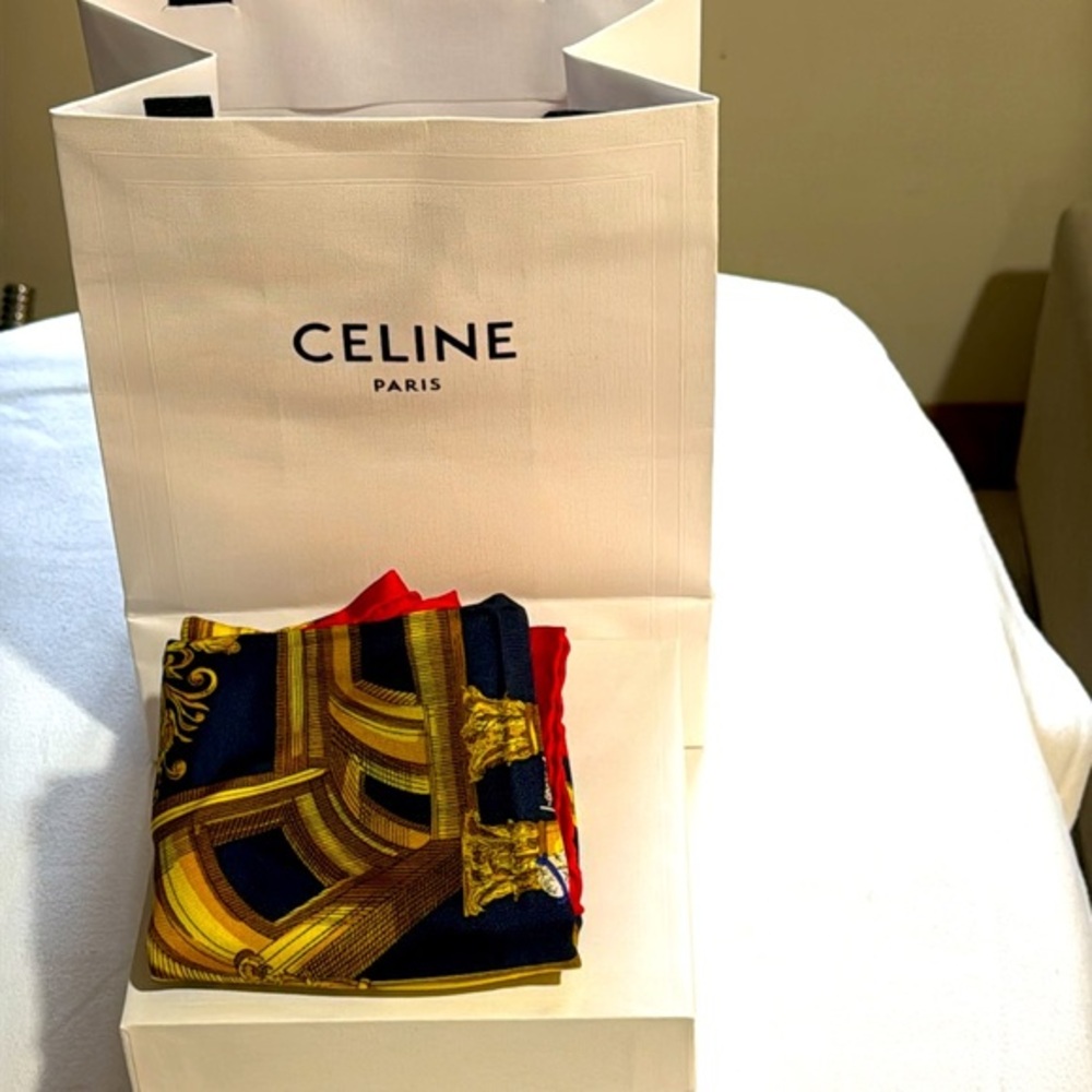 Celine Scarf PURE SILK new. The retail on this scarf is approximately $1200